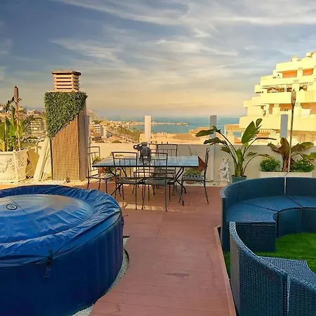 Apartment New Atico De Lujo Benalbeach Jacuzzi *